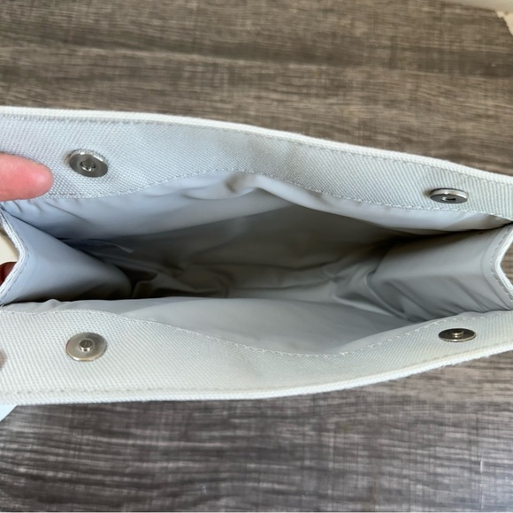 Christian Dior Beauty Gray Trousse Canvas Pouch Cosmetic Makeup Bag New - Picture 12 of 13